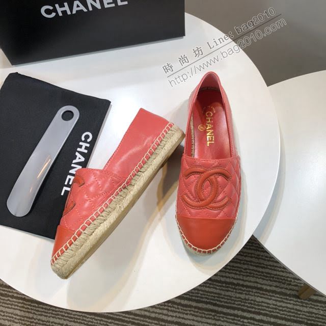 Chanel女鞋 香奈兒頂級版本漁夫鞋 紅皮標  naq1101